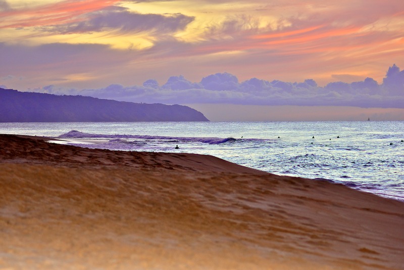 Sunset Beach Oahu Hawaii tiff